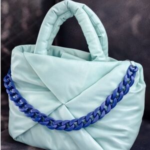 Elegant Blue Chain Women's Bag